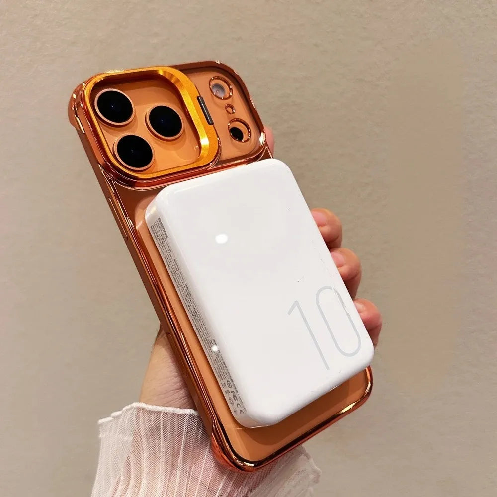 luxury plating shockproof phone case For IPhone 17 - Lux iPhone case with kickstand